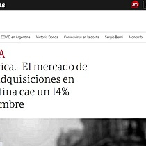 El mercado de fusiones y adquisiciones en Amrica Latina cae un 14% hasta noviembre